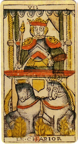 VII · El Carro, carta del Tarot de Marsella de Jean Dodal