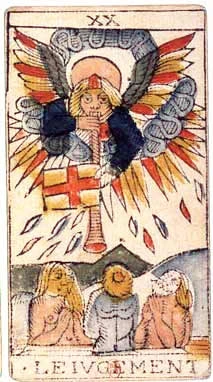 XX · El Juicio, carta del Tarot de Marsella de Jean Dodal